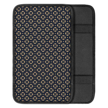 Geometric Floral Print Car Center Console Cover