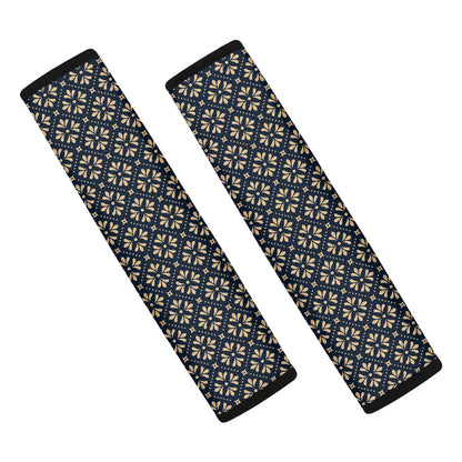 Geometric Floral Print Car Seat Belt Covers