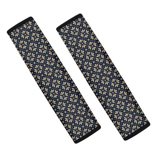 Geometric Floral Print Car Seat Belt Covers