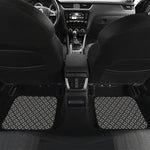 Geometric Floral Print Front and Back Car Floor Mats
