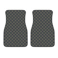 Geometric Floral Print Front Car Floor Mats