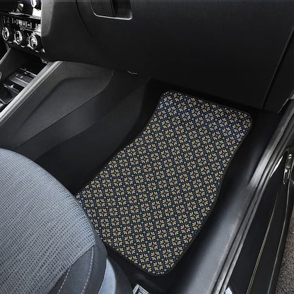 Geometric Floral Print Front Car Floor Mats