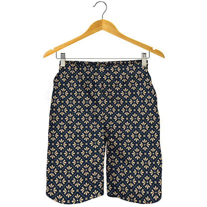 Geometric Floral Print Men's Shorts