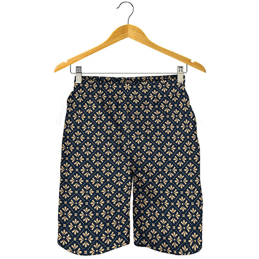Geometric Floral Print Men's Shorts