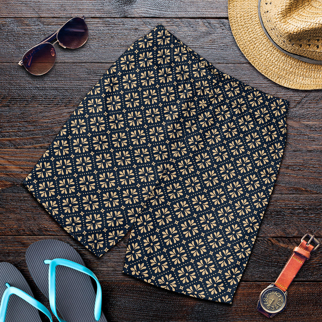 Geometric Floral Print Men's Shorts