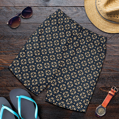 Geometric Floral Print Men's Shorts