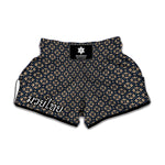 Geometric Floral Print Muay Thai Boxing Shorts
