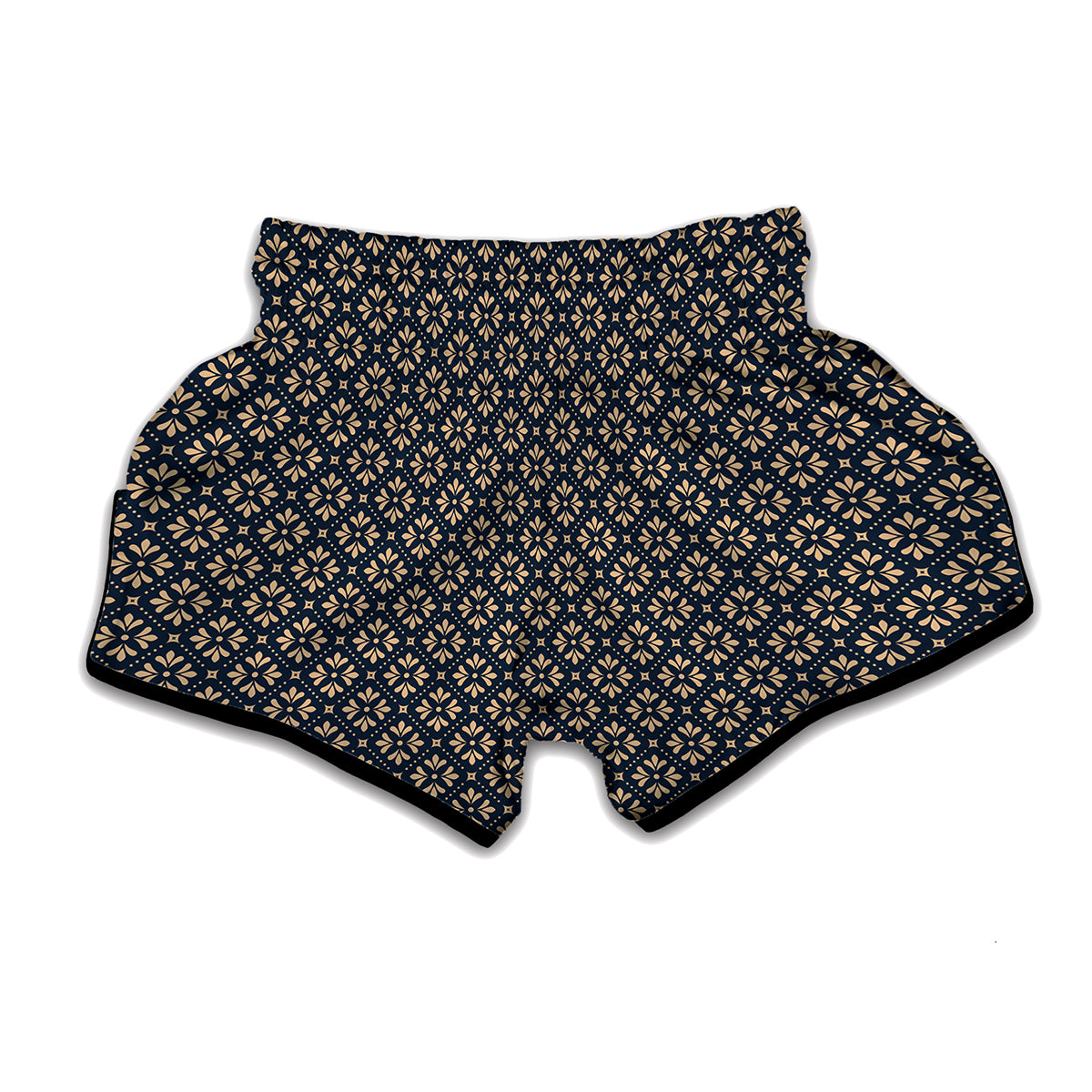 Geometric Floral Print Muay Thai Boxing Shorts
