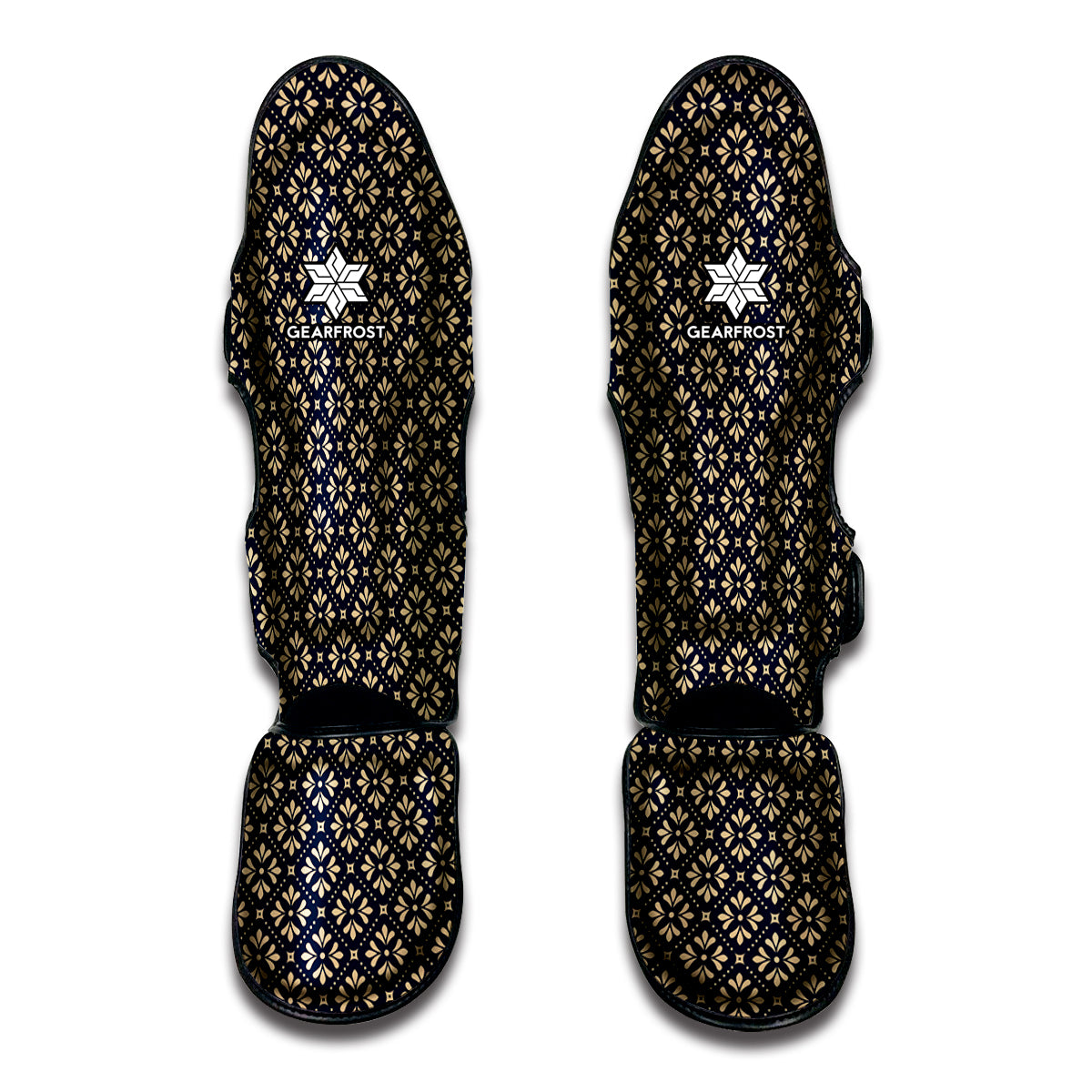 Geometric Floral Print Muay Thai Shin Guard