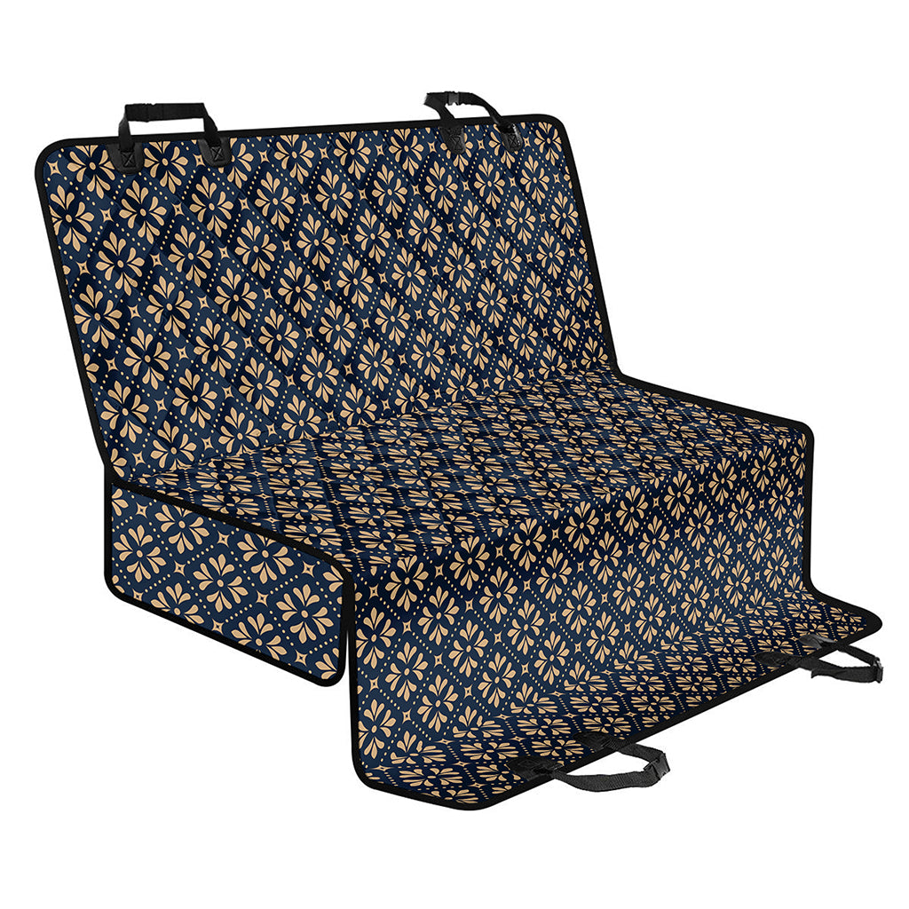 Geometric Floral Print Pet Car Back Seat Cover