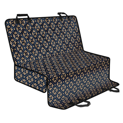 Geometric Floral Print Pet Car Back Seat Cover