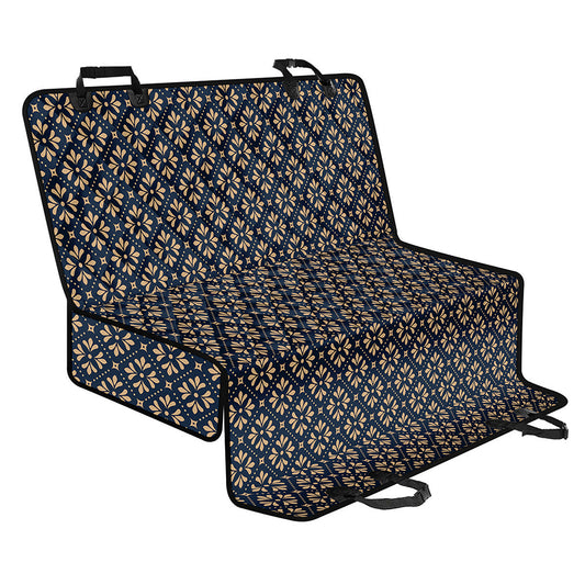 Geometric Floral Print Pet Car Back Seat Cover