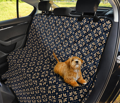 Geometric Floral Print Pet Car Back Seat Cover