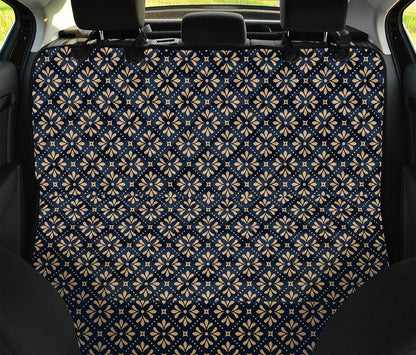 Geometric Floral Print Pet Car Back Seat Cover