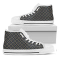 Geometric Floral Print White High Top Sneakers
