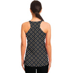 Geometric Floral Print Women's Racerback Tank Top