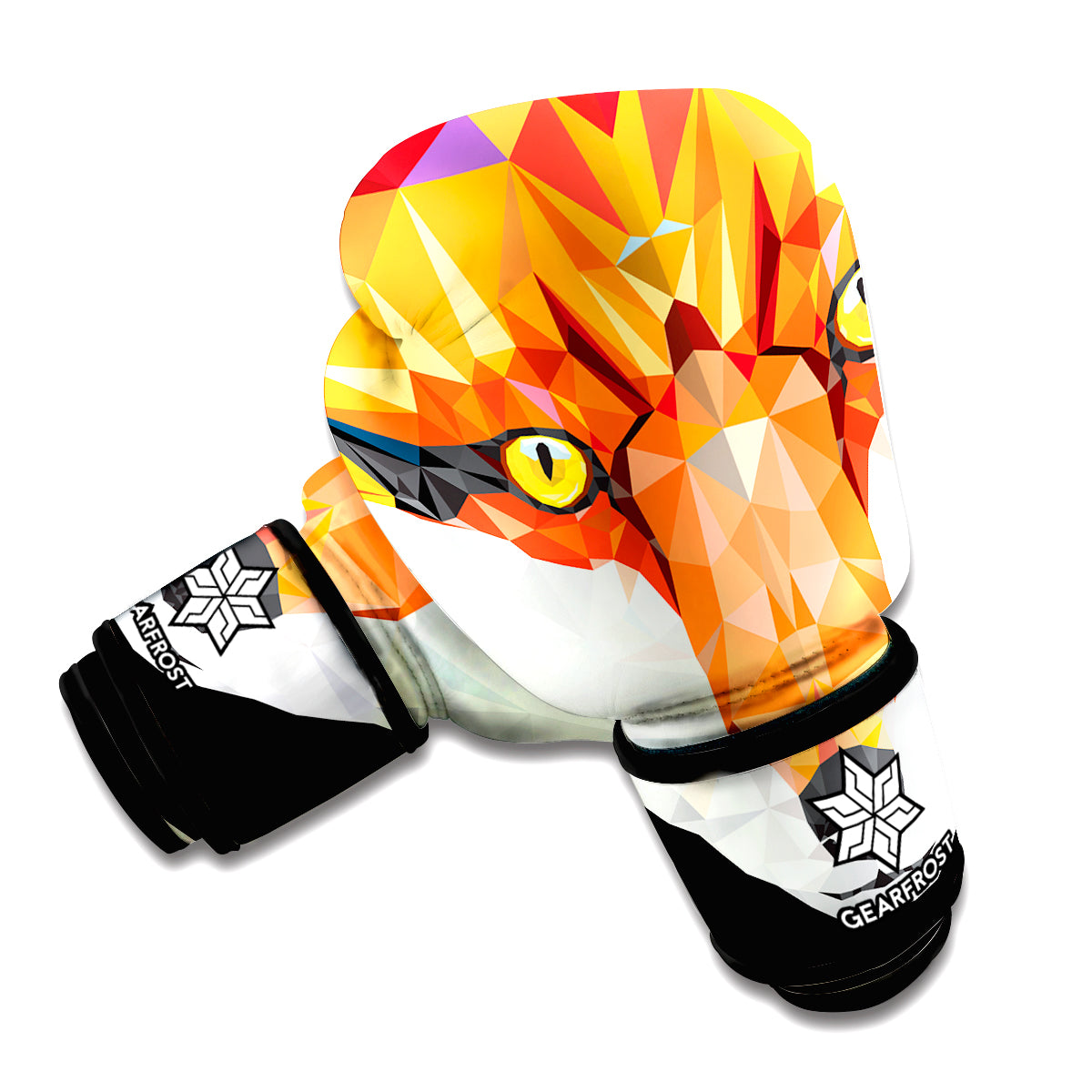 Geometric Fox Print Boxing Gloves