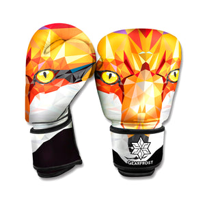 Geometric Fox Print Boxing Gloves