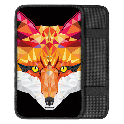 Geometric Fox Print Car Center Console Cover