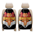 Geometric Fox Print Car Seat Organizers