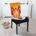 Geometric Fox Print Dining Chair Slipcover
