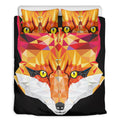 Geometric Fox Print Duvet Cover Bedding Set
