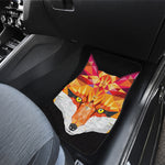 Geometric Fox Print Front Car Floor Mats
