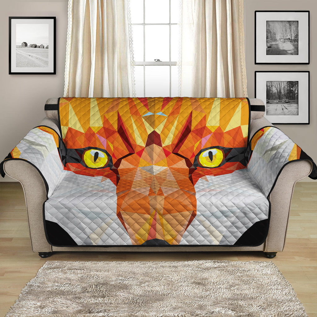 Geometric Fox Print Loveseat Protector