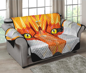 Geometric Fox Print Loveseat Protector