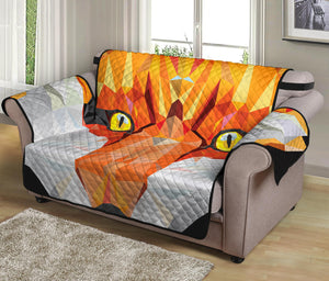 Geometric Fox Print Loveseat Protector