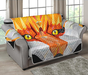 Geometric Fox Print Loveseat Protector