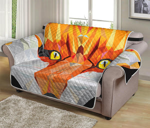 Geometric Fox Print Loveseat Protector