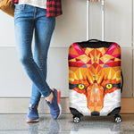 Geometric Fox Print Luggage Cover