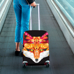 Geometric Fox Print Luggage Cover