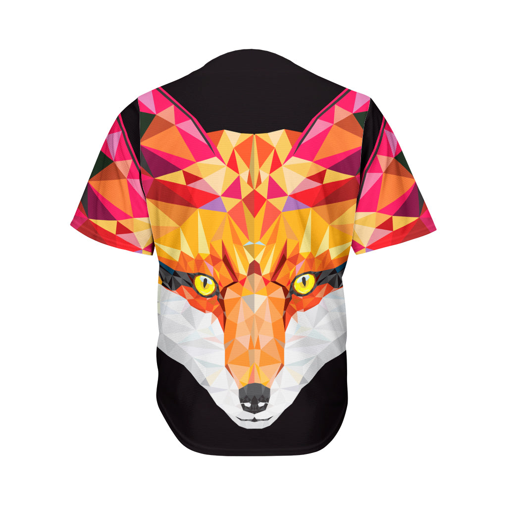 Geometric Fox Print Men's Baseball Jersey