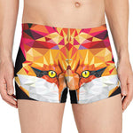 Geometric Fox Print Men's Boxer Briefs
