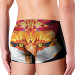 Geometric Fox Print Men's Boxer Briefs