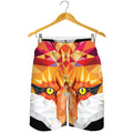 Geometric Fox Print Men's Shorts
