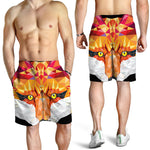 Geometric Fox Print Men's Shorts
