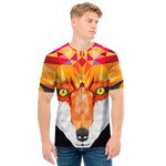 Geometric Fox Print Men's T-Shirt