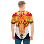 Geometric Fox Print Men's T-Shirt