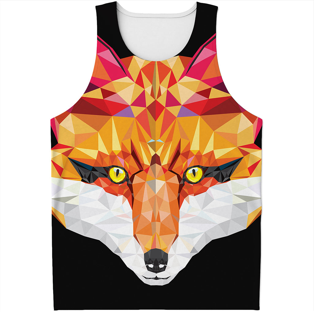 Geometric Fox Print Men's Tank Top