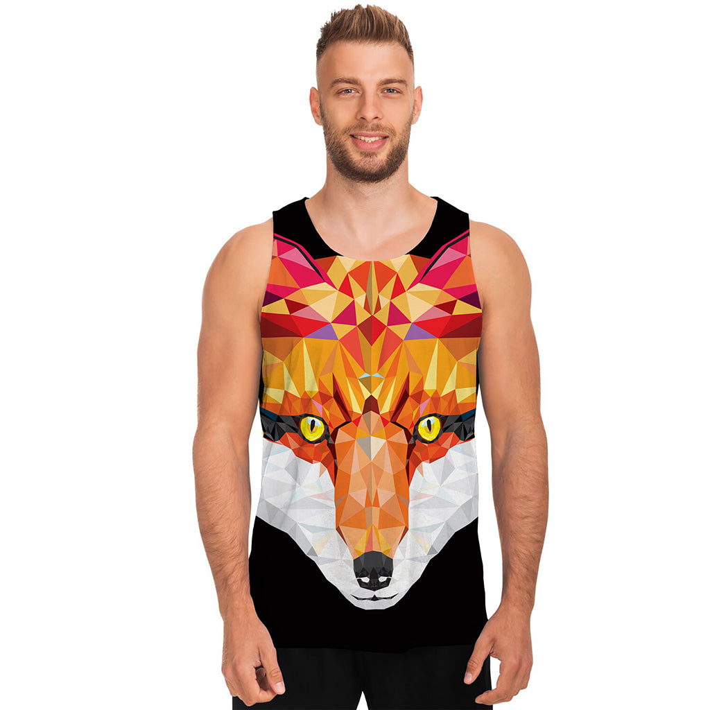 Geometric Fox Print Men's Tank Top