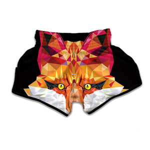 Geometric Fox Print Muay Thai Boxing Shorts