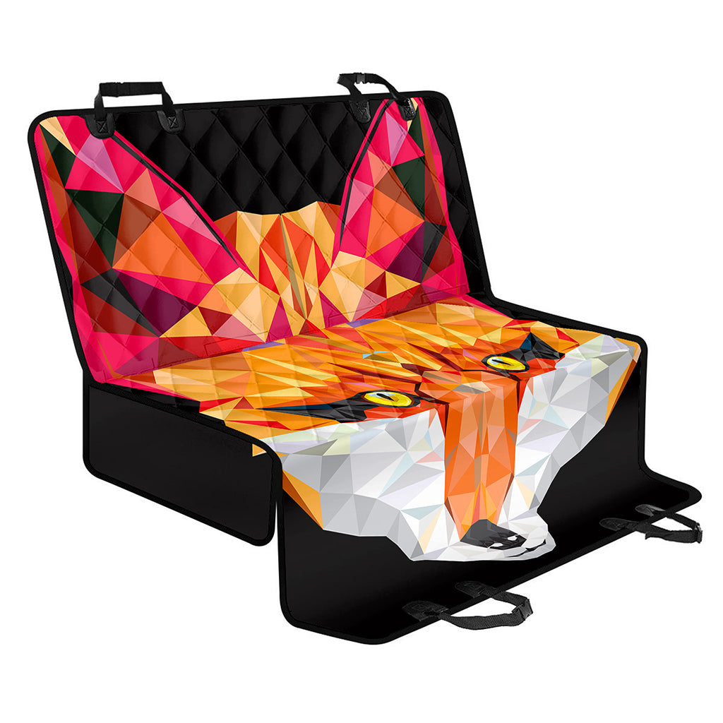 Geometric Fox Print Pet Car Back Seat Cover