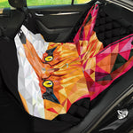 Geometric Fox Print Pet Car Back Seat Cover