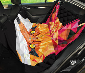 Geometric Fox Print Pet Car Back Seat Cover