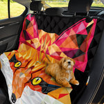 Geometric Fox Print Pet Car Back Seat Cover