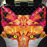 Geometric Fox Print Pet Car Back Seat Cover