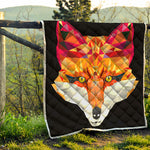 Geometric Fox Print Quilt